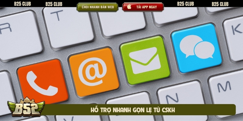 Hỗ trợ nhanh gọn lẹ từ CSKH